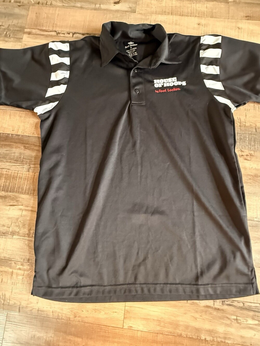 Foot Locker Men's Shirt Uniform‎ Referee Size S Black House Of Hoops Logo EUC